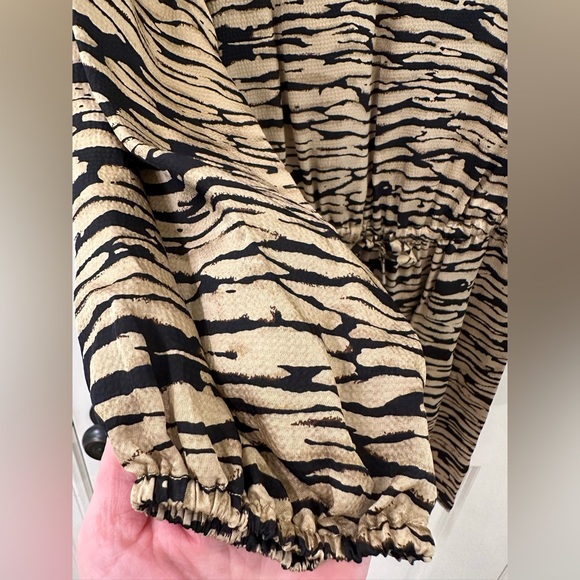 NEW Rails Ora Abstract Tiger Print Mini Dress Lightweight Ruffle Women’s Size S - Picture 8 of 16